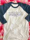 Mama EST Raglan Graphic Tee