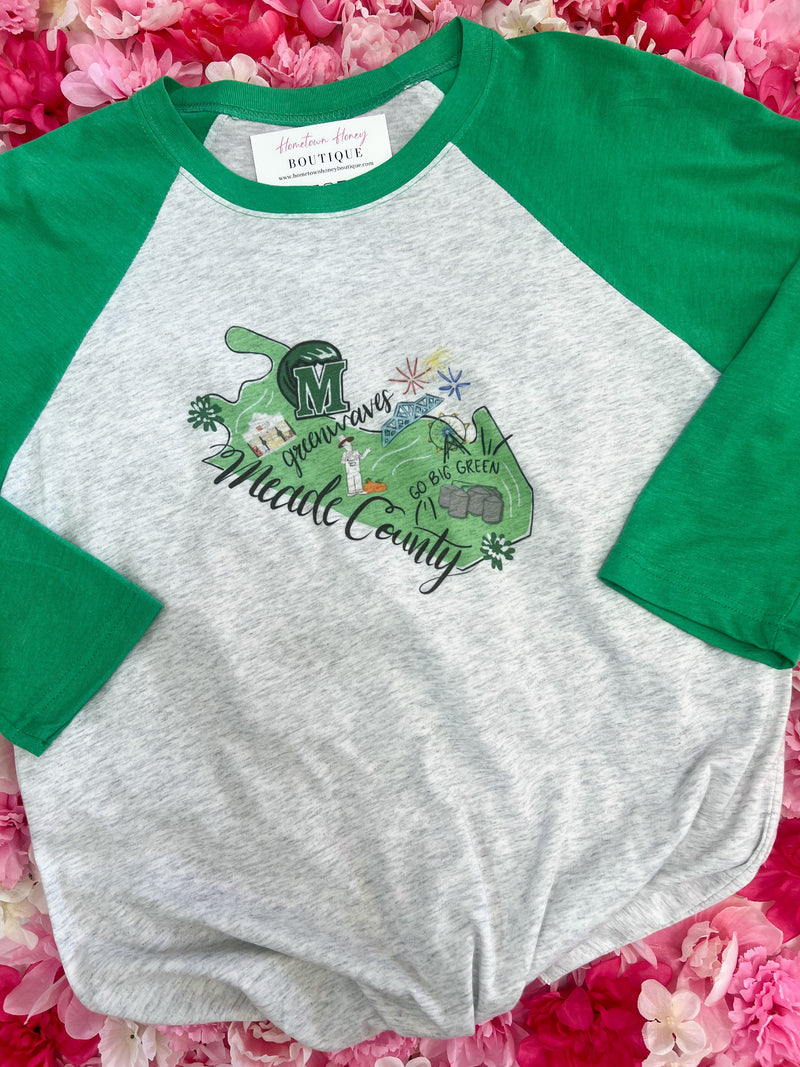All Around Meade County Raglan Graphic Tee / In Stock