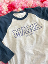 Mama EST Raglan Graphic Tee