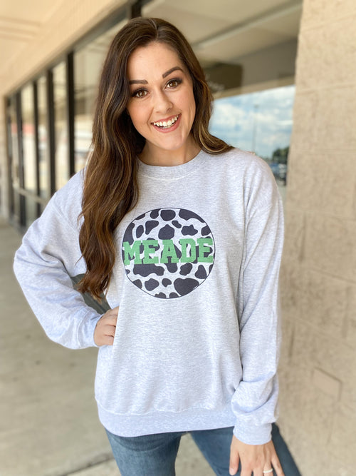 Cow Print Meade Sweatshirt