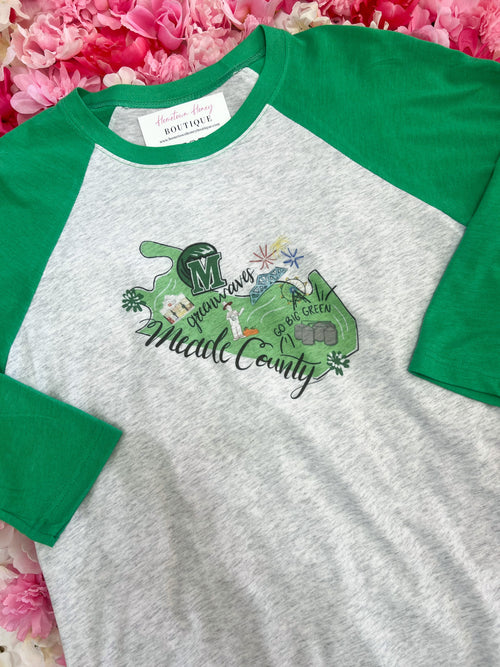 All Around Meade County Raglan Graphic Tee / In Stock