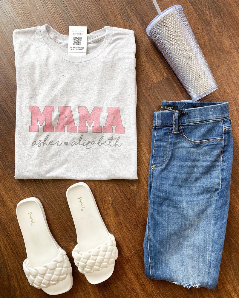 Personalized Mama Graphic Tee
